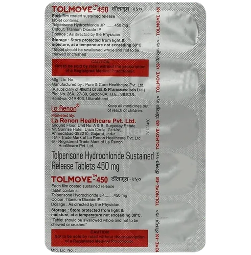 tolmove 450mg tablet 10's